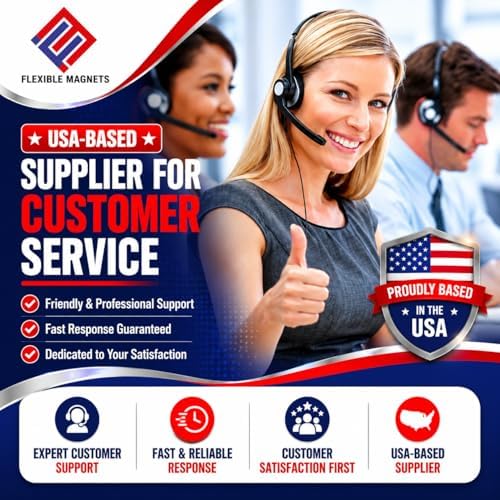 Flexible Magnet Sheet with Adhesive Backing, 60 Mil, 8" x 10", 25 Pack