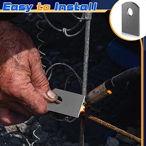 Dunzy 100 Pcs Steel Weld on Tabs, Universal Shock Mountt, Metal Tabs