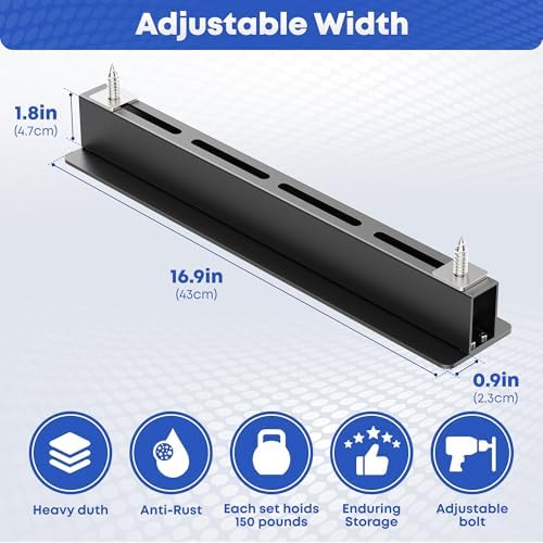 WooFog Overhead Garage Storage Rack, Garage Ceiling Storage Racks, Heavy Duty...