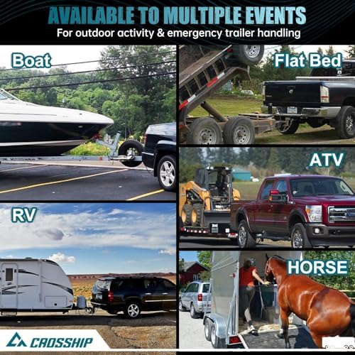 Adjustable Trailer Hitch - Heavy Duty Aluminum Drop Drawbar Hitch - Fits 2&qu...