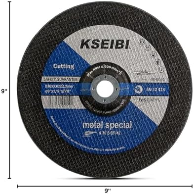 KSEIBI 645110 Grinding Wheels 10-Pack, Aluminum Oxide Discs for Metal & S...