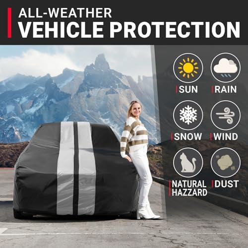 iCarCover Car Cover Waterproof All Weather for 1968-1979 Chevy Nova