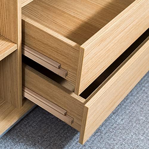 Maitys 8 Pcs Wood Drawer Slides, 15-3/4 Inches Bottom Mount Center Guide