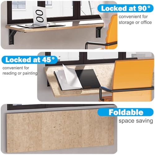 RedCall 24inch Floating Shelf Bracket,Garage Heavy Duty Folding Shelf Bracket...