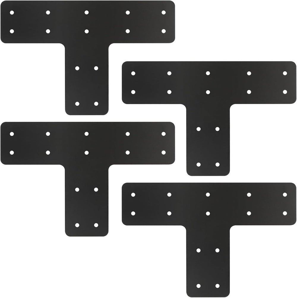 4 Pcs 12*8 Inch T Post Timber Brackets,Post to Beam Connector