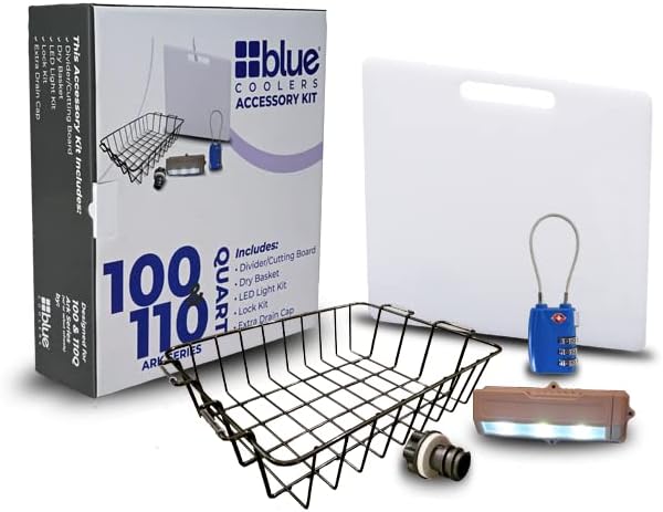 Blue Coolers Unique Cooler Accessory Kit (Includes Divider/Cutting Board, Bas...