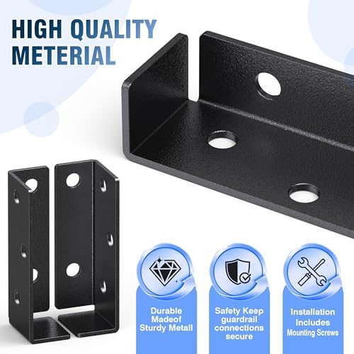 10Pack Metal Deck Railing Bracket Connector