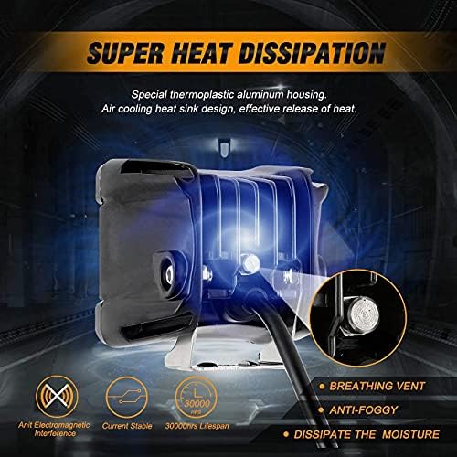 Auxbeam FA Series 3-Inch LED Cubes Offroad Pod Lights Driving Spot Lights