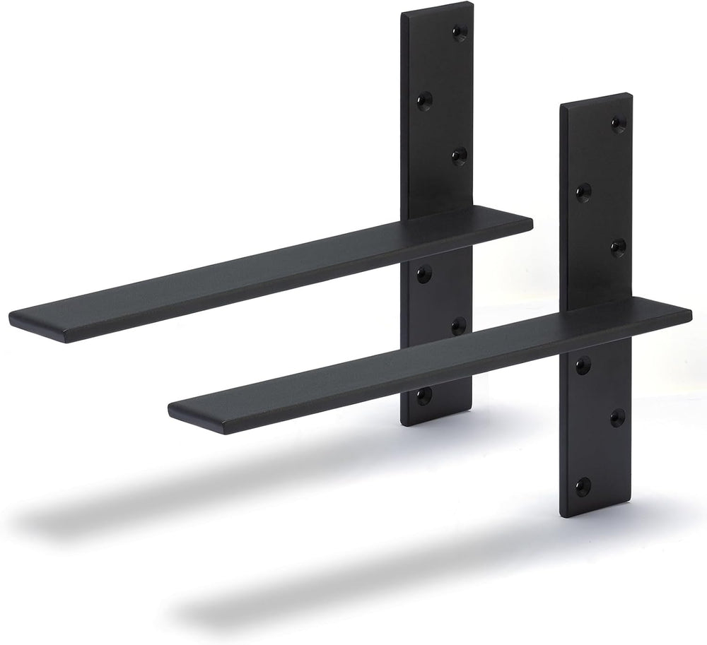Free Hanging Countertop Support Bracket 16" Lx2.5 W 2 Pack Hidden Floati...