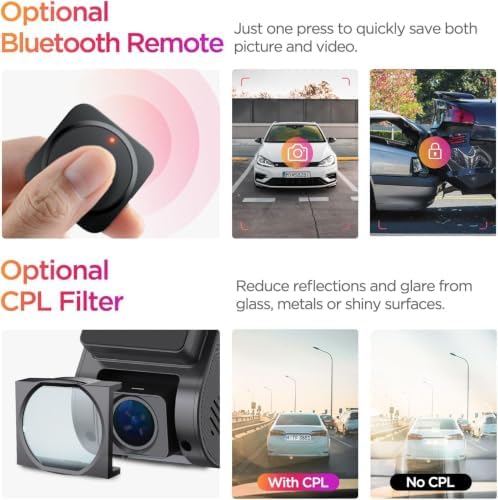 VIOFO Dash Cam Front A119 Mini 2, STARVIS 2 Sensor, 2K 60fps Car Dashcam