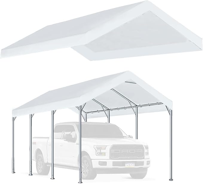 Rutile 12'x20' Carport Replacement Top Canopy Cover