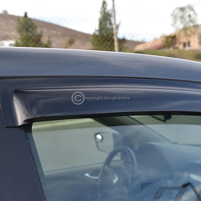 4pcs Front Rear Window Deflector Sun/Rain/Wind Guards Smoke Window Visors 07-13