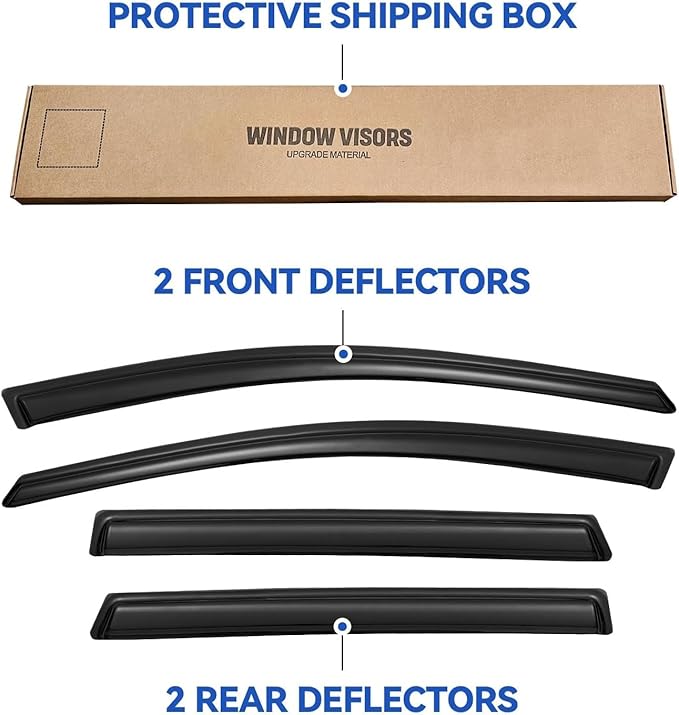 Window Visors Rain Guards for Honda CRV 2017 2018 2019 2020 2021 2022,