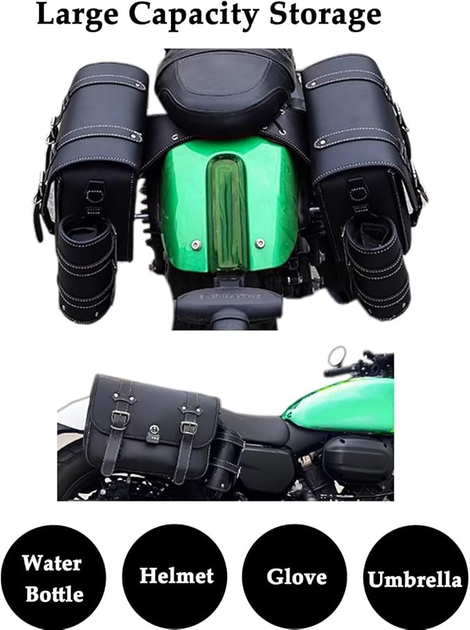 Motorcycle Saddlebags, Scooter Powersports Leather Saddle Bags Motorcycles