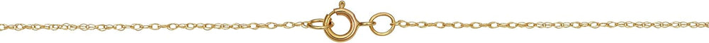 Kooljewelry Solid 10K Yellow Gold Rope Chain Necklace for Women