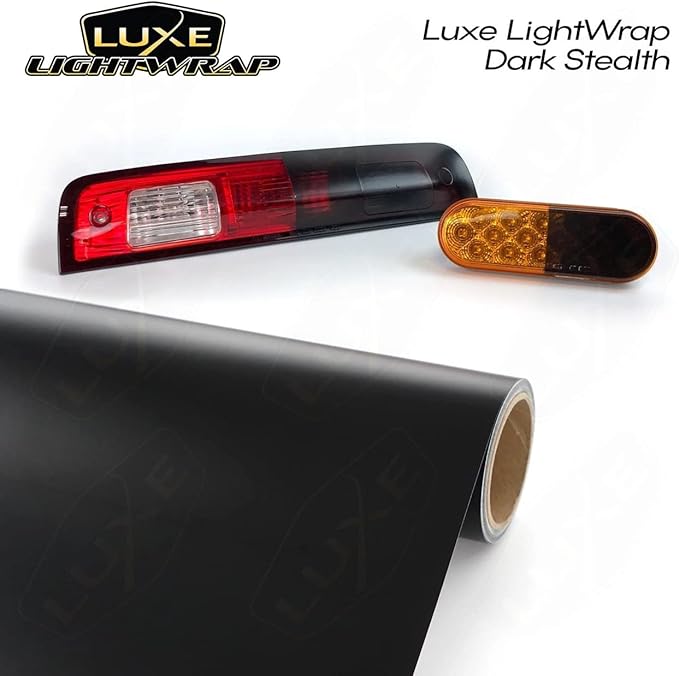 Luxe LightWrap Dark Smoke Stealth Universal Headlight Tail Light Tint Kit