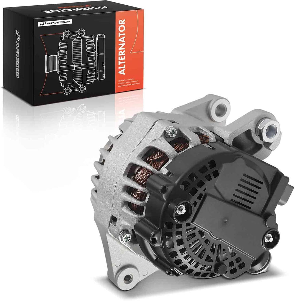A-Premium Alternator, 12V 115A 6-Groove Decoupler Pulley Clockwise