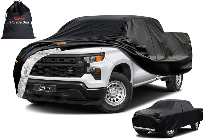 Kayme Truck Cover Custom Fit Chevy Silverado 1500 Extended Cab SB. Full