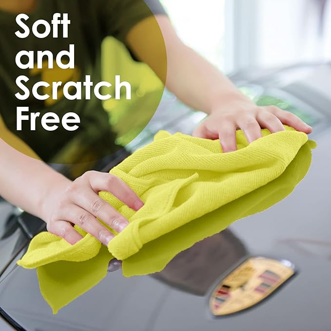 Avalon Towels Microfiber Cleaning Cloths Size 16" x 16", Highly Abs...