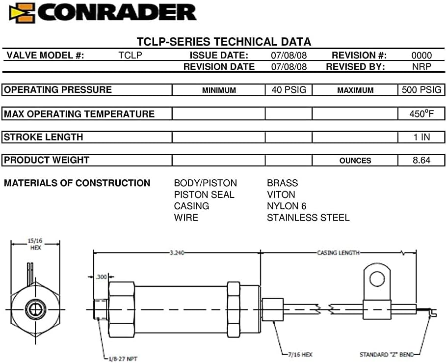 1/2" NPT Combination Pilot, Unloader, Check Valve plus Throttle Control ...