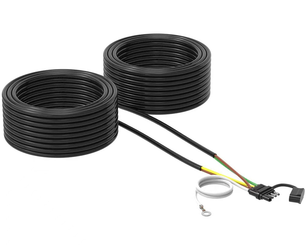 4 Pin 5 Wire Trailer Wiring Harness Kit, Malictele 50FT 16AWG Core with Jacke...
