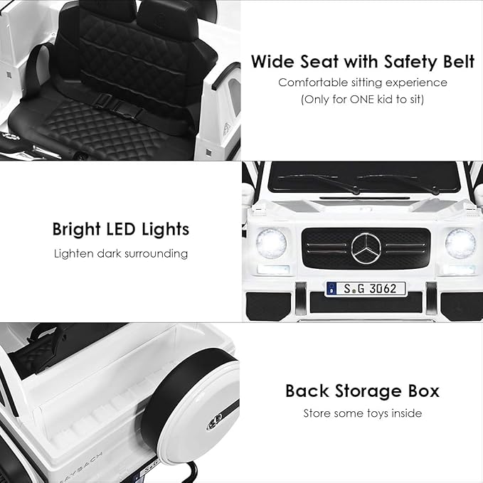 Costzon Ride on Car, Licensed Mercedes-Benz Maybach, 12V Battery Powered