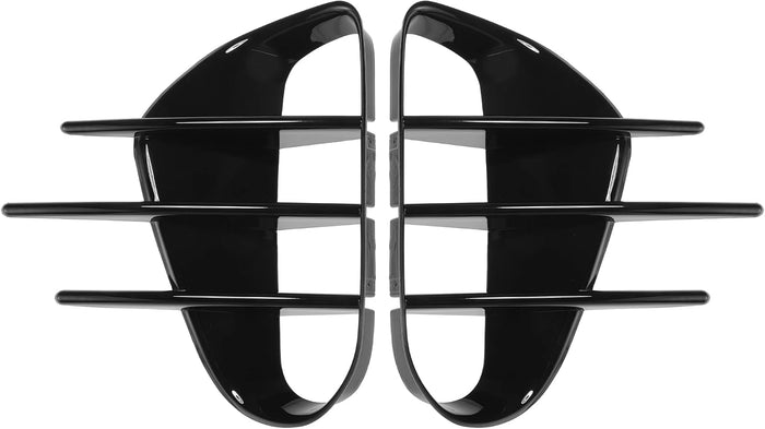 ACROPIX Front Left Front Right Fog Light Cover Trim for Kia Stinger 2018-2023 Fog Lamp Frame Cover for Kia Stinger Fog Light Cover Decals Gloss Black 1 Pair
