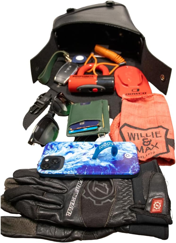 Dowco Willie & Max Black Jack Swingarm Bag - Black Buckle - Triangulated ...