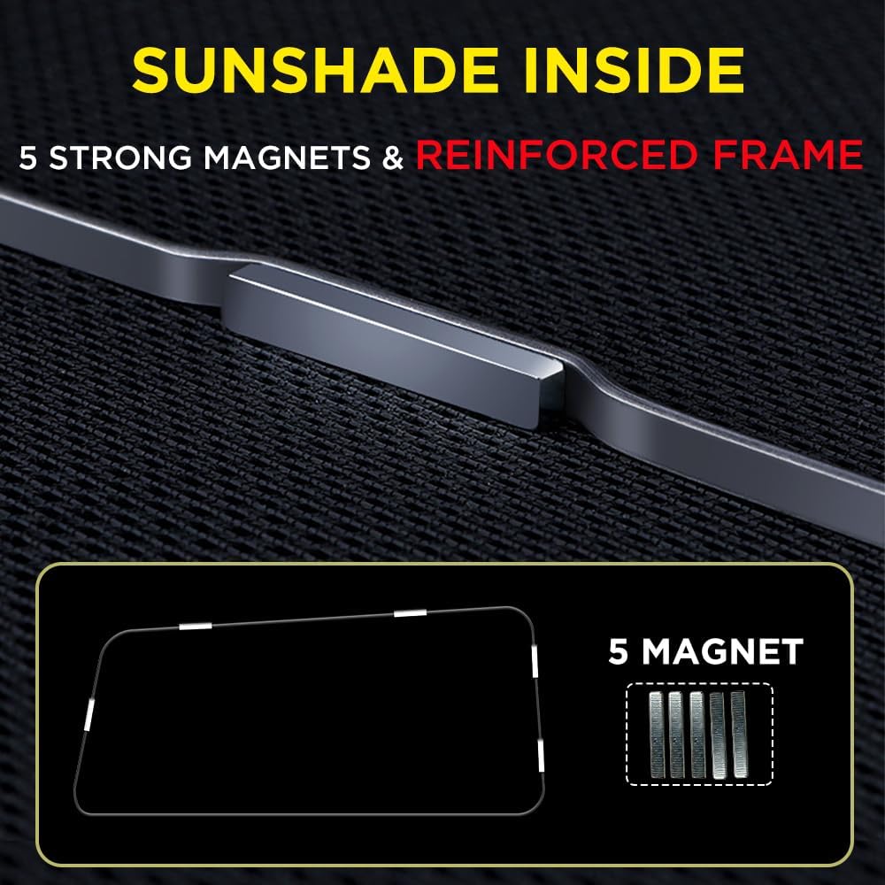 FEISHILINIYA Magnetic Car Rear Window Sunshades for Toyota for 4RUNNER 2011-2...