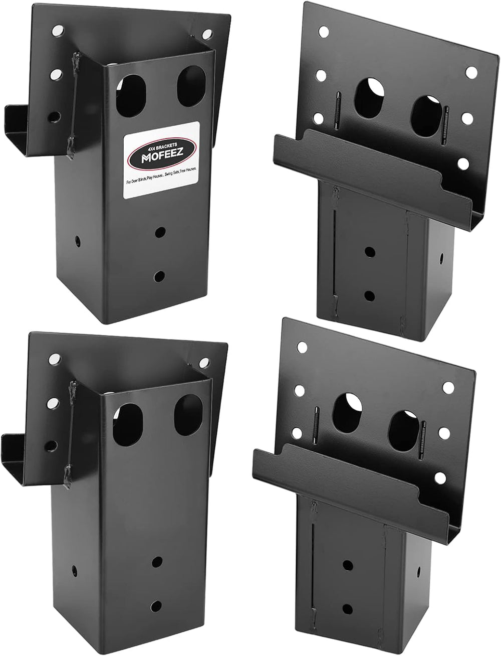 Mofeez Outdoor 4x4 Compound Angle Brackets for Deer Stand Hunting Blinds Shoo...