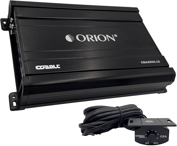 ORION CBA2000.1D Amp 2000W Max Amplifier + COKIT4 4GA Wiring Kit Combo