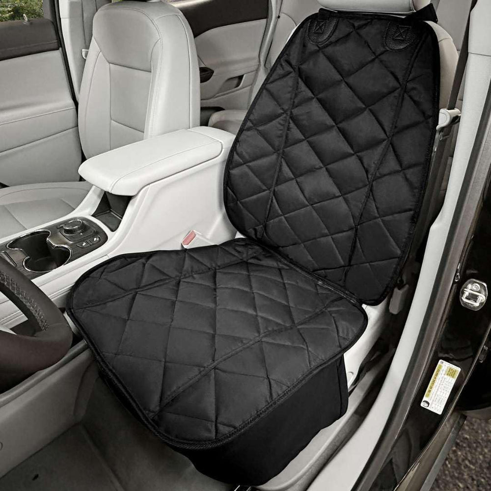 4Knines Heavy Duty Front Bucket Seat Cover for Dogs, Waterproof, Black