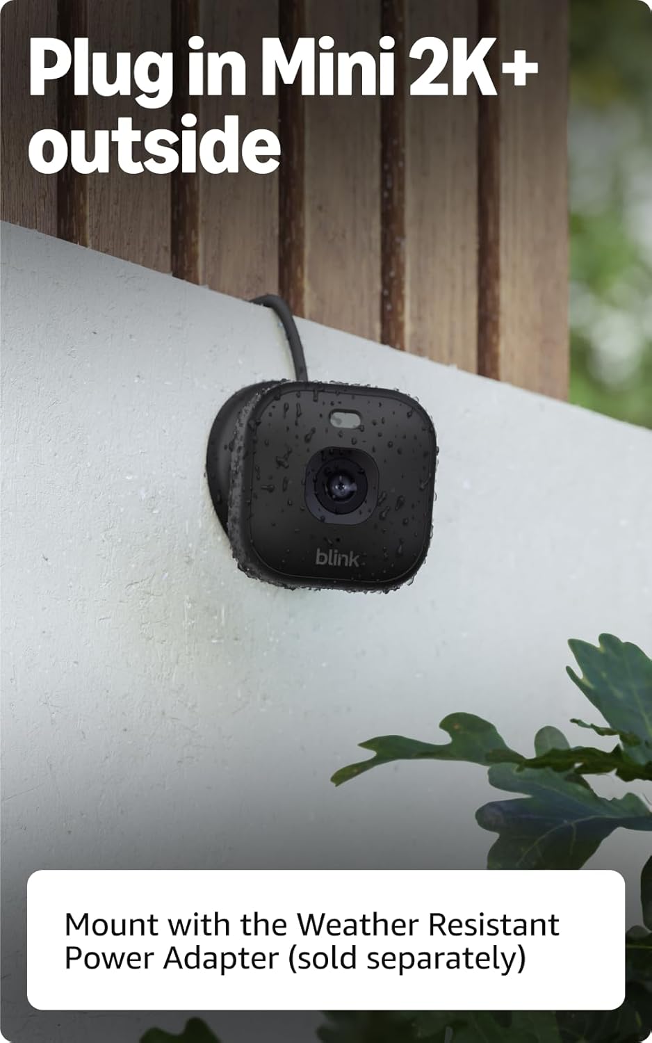 Blink Mini 2K+ (newest model) – Plug-in Home & Pet Indoor Security Camera...