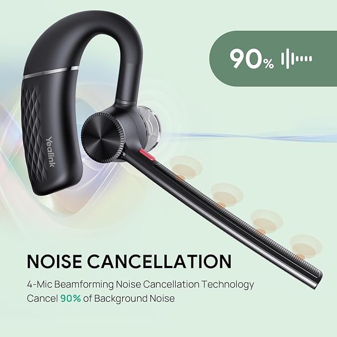 Yealink Bluetooth Headset Workstation, Office Wireless Headset