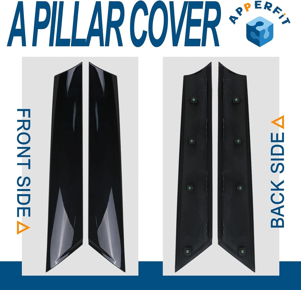 APPERFiT Windshield Post Trim A Pillar Molding Cover Compatible with Mini Coo...