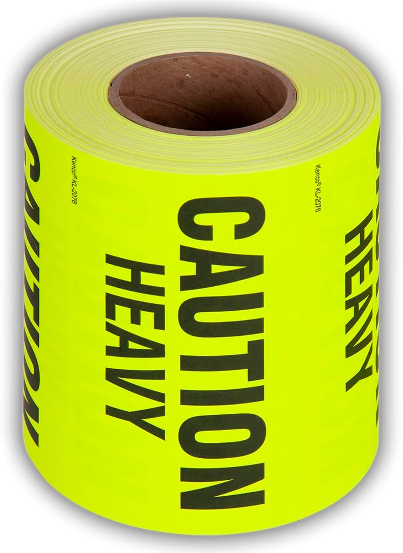 Kenco 3" X 5" Caution Heavy Fluorescent Shipping Label Stickers for...
