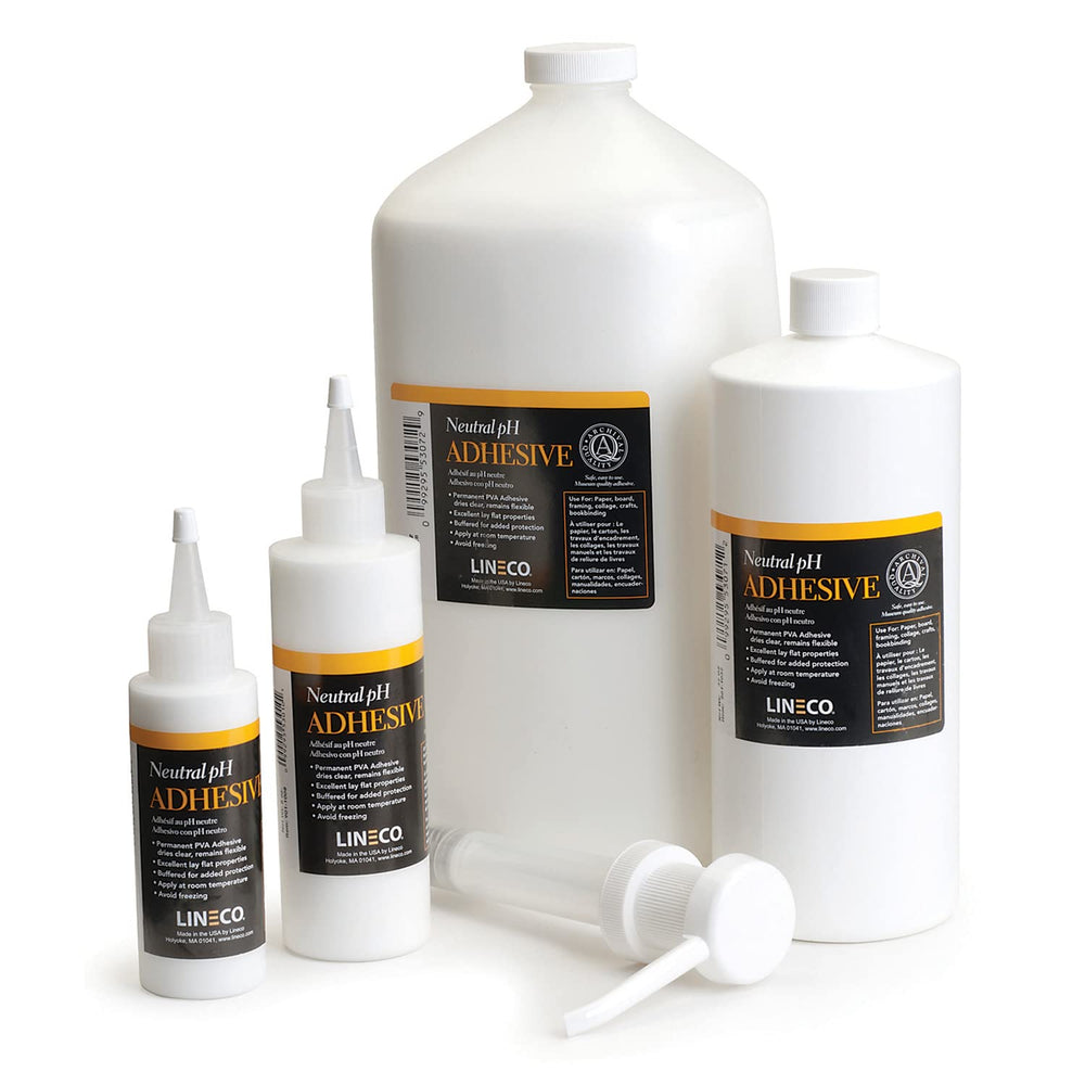 Lineco Neutral pH Adhesive, All-Purpose Glue, 1 Gallon, White, 1 Pack