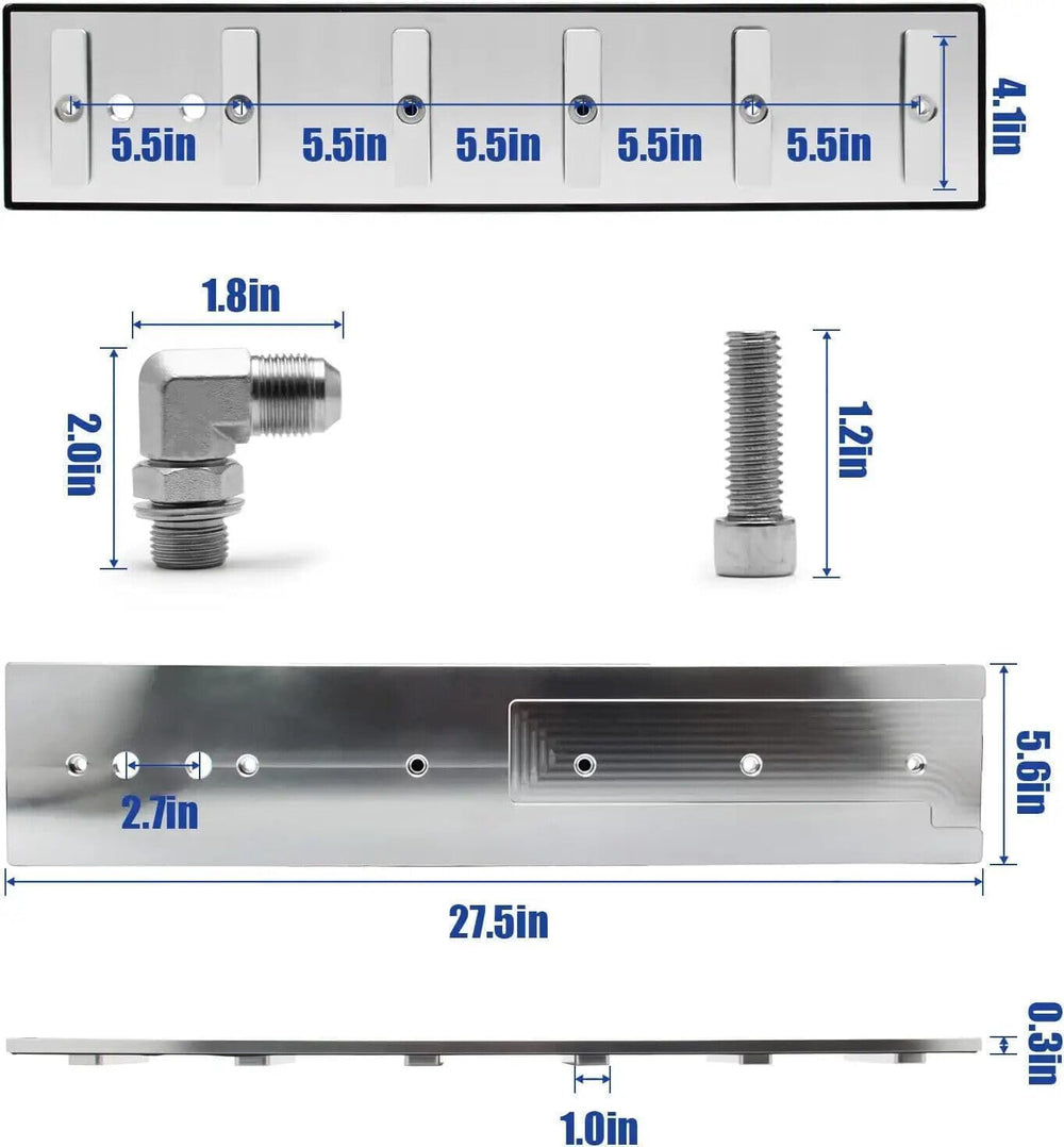 Billet Aluminum Tappet Cover & Fitting Kit Replacement for 1989-2002 Cumm...