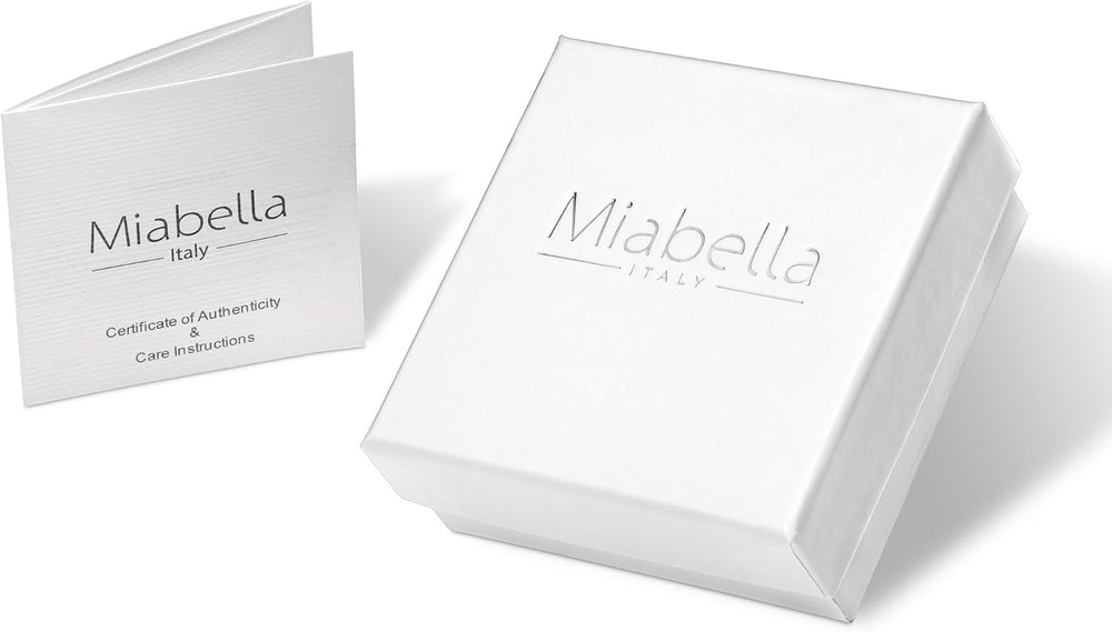 Miabella 925 Sterling Silver Italian 2mm 2.5mm Dome Omega Necklace for Women/...