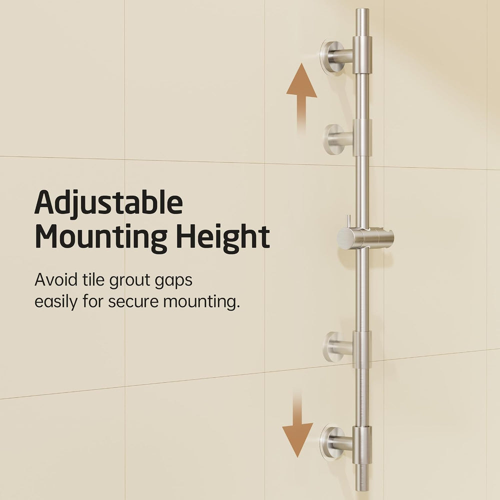 KES No Drill 30-Inch Shower Slide Bar with Adjustable Handheld Shower Head Ho...
