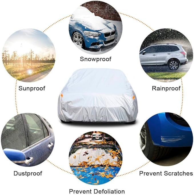 Kayme 6 Layers Car Cover Custom Fit