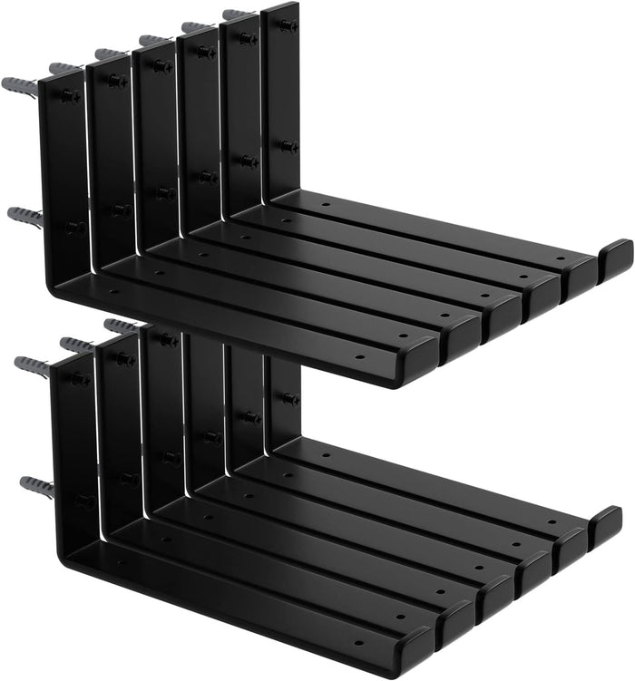 12-Pack Shelf Bracket, 11.25" L x 6" H x 1.5" W Floating Shelf Brackets