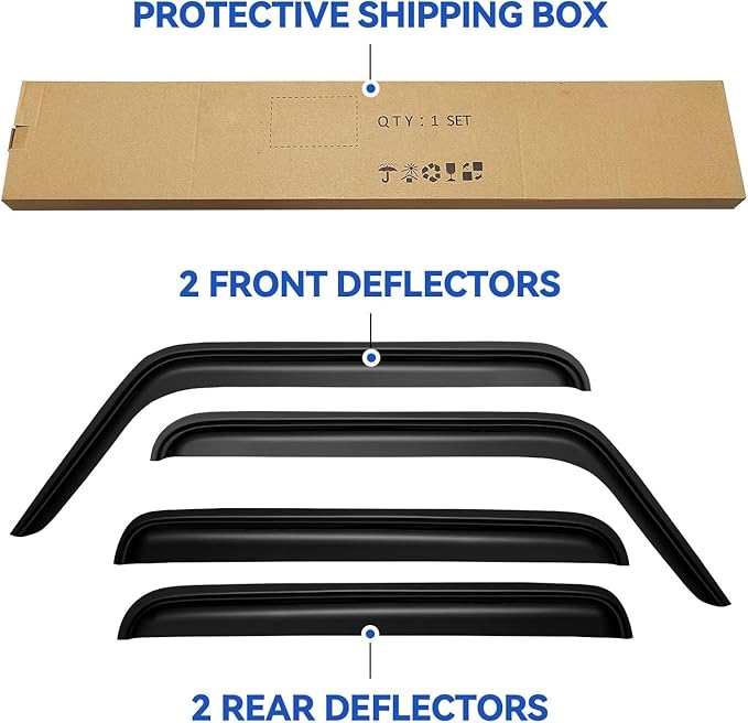 Window Visors Rain Guards Shield