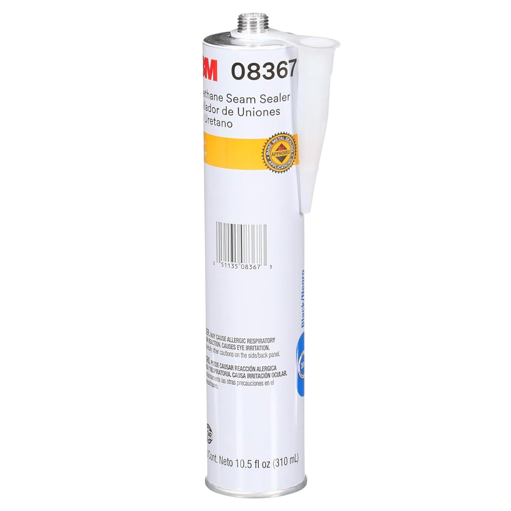 3M Urethane Seam Sealer, 08367, Black Color, 310 mL/10.5 fl oz Cartridge