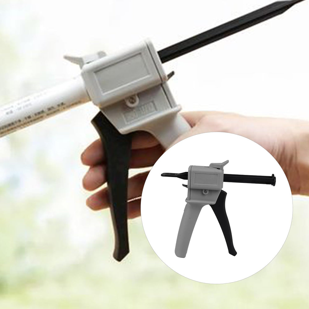 50ML Dual Cartridge Glue Dispensing Gun, Dispensing Ratio 1:1 or 2:1