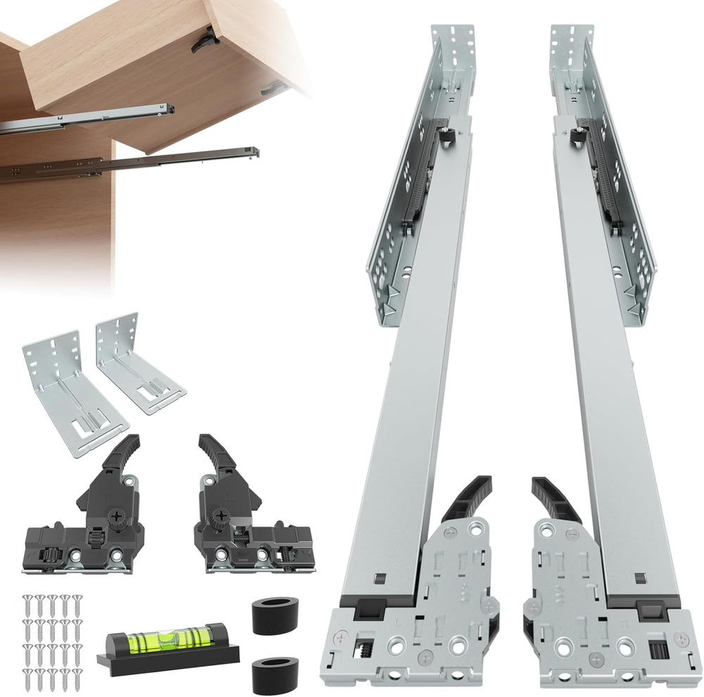 5Pair(10Pack) 18 Inch Undermount Drawer Slides with Rear Mount Bracket