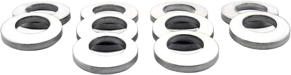 McGard 78714 Stainless Steel Cragar Offset Hole Mag Washer - Pack of 10,Silver