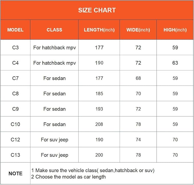 Kayme Car Covers for Automobiles Waterproof All Weather Sun Uv Rain Protection