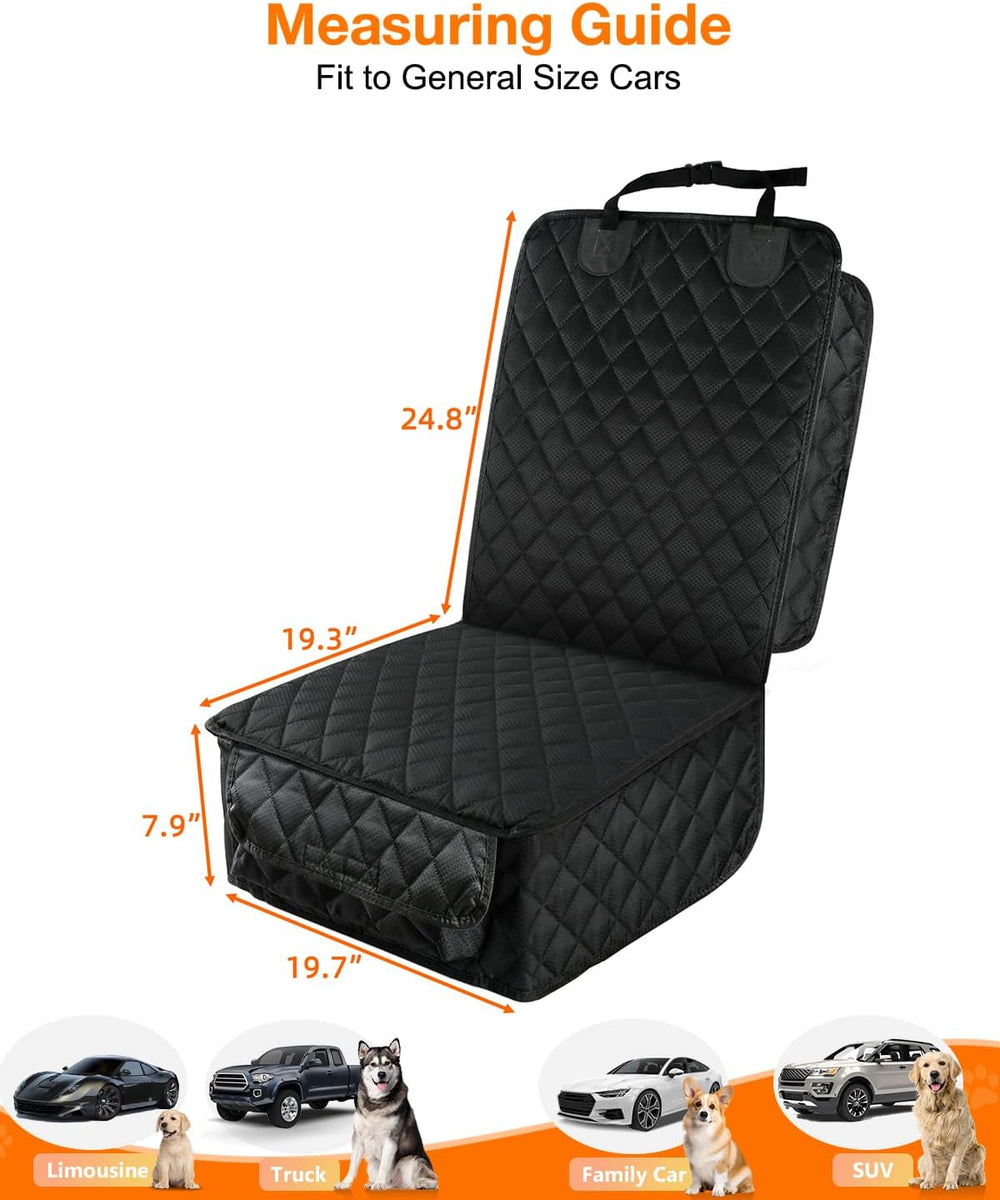 PETICON Waterproof Front Seat Car Cover 2 Pack, Full Protection