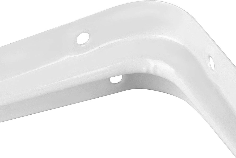 24 Packs 12 x 10 Inch White Shelf Brackets, Heavy-Duty Metal Steel Corner Bra...